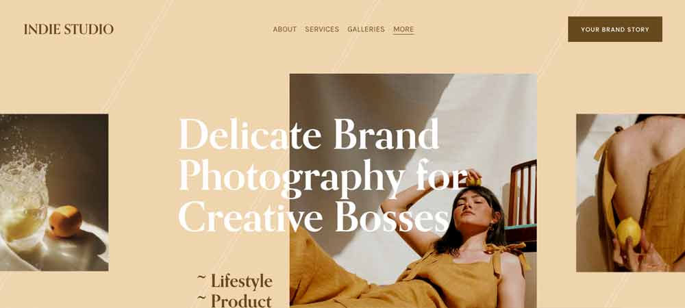 Squarespace template fasion #8